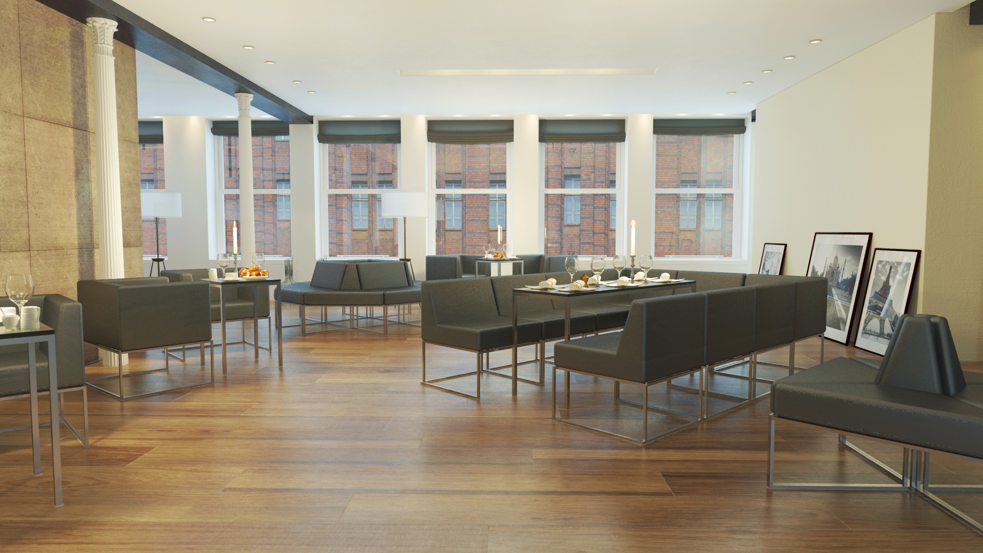 Stuhl schwarz Sky Line Mid - Sky Line Lounge - Verleih Shop - frankl24